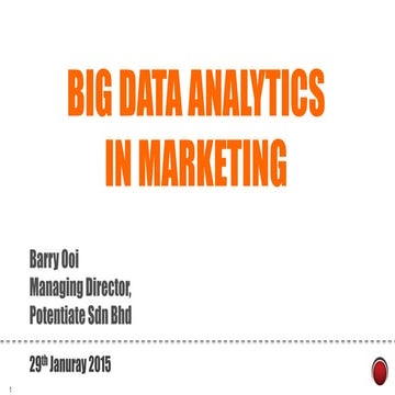 Big Data Analytics In Markeing