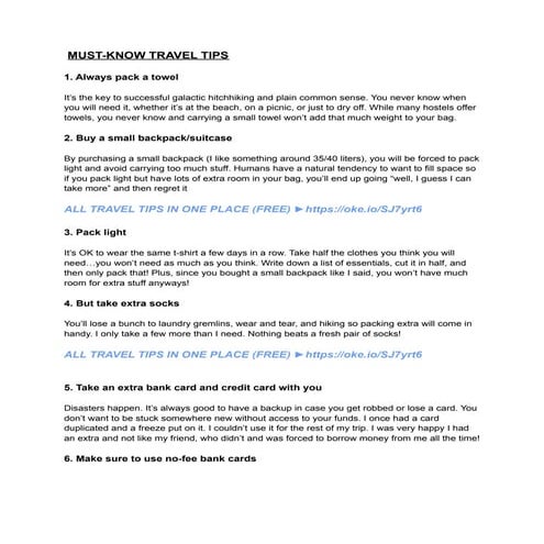 All the Essentials for Backpacking | PDF