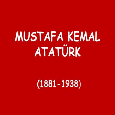 Mustafa kemal ataturk | PDF
