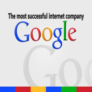 Story of Google: The Most Successful Internet Company