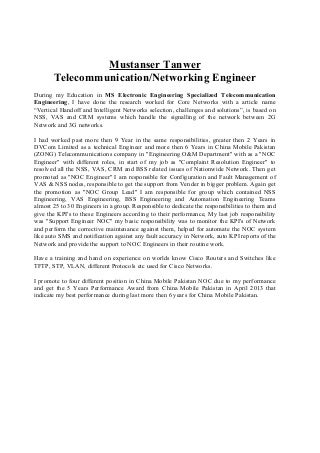 telecom resumes