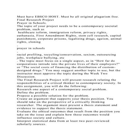 Must have EBSCO HOST. Must be all original plagarism free.Final Re.docx