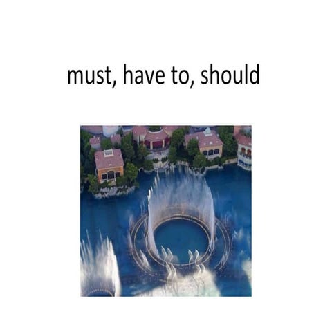 Must, Have To, Should