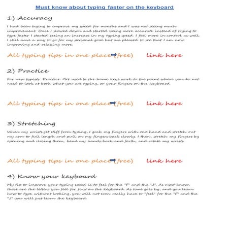 Typing speed test | PDF