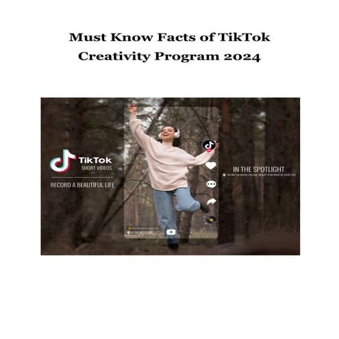 How To Get Monetized On Tiktok Fast 2024 Tiktok Creativity Program | PDF