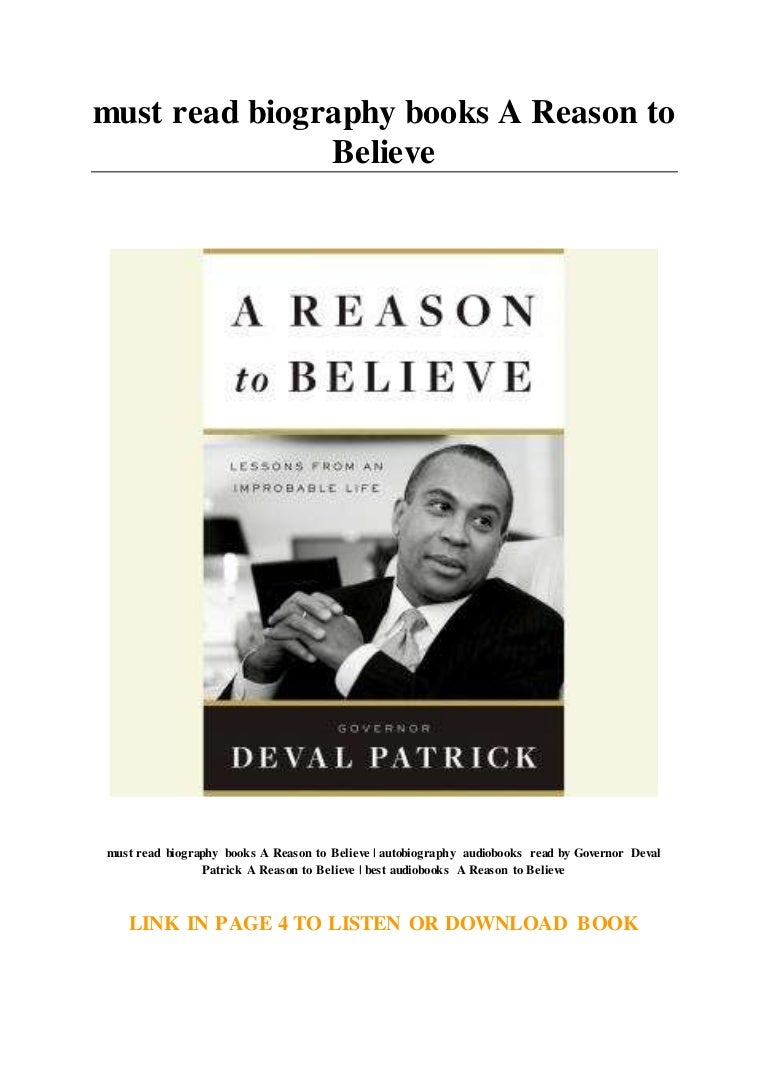 must read biography books A Reason to Believe