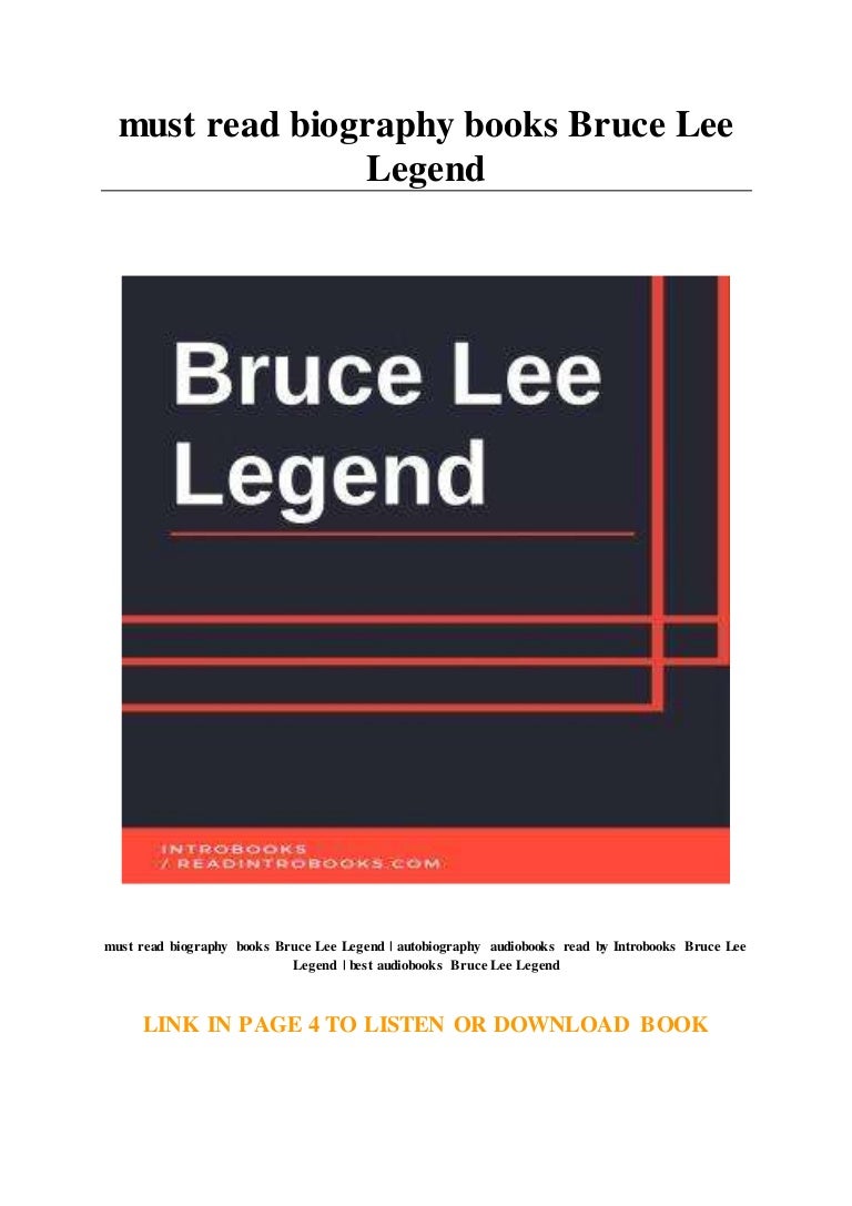 bruce lee biography book