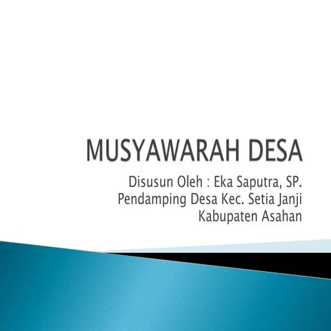 Musyawarah desa