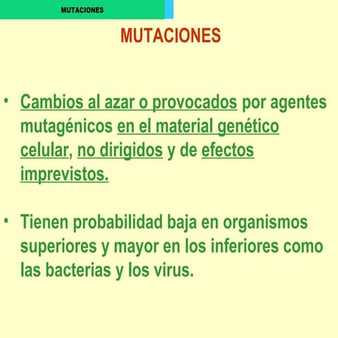 Mutaciones