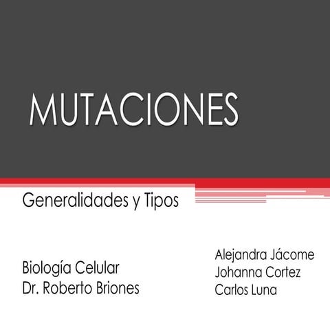 Mutaciones puntuales