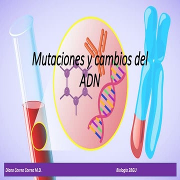 Mutaciones y cambios de los adn biologia