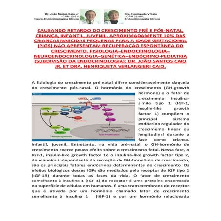Mutações Gene do Receptor do Fator de Crescimento Insulina Símile 1; Baixa Es...