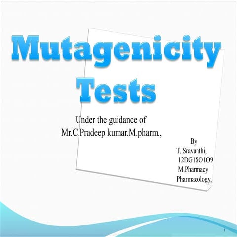 Mutagencity and its types ppt