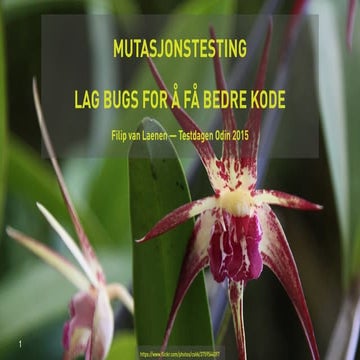 Mutasjonstesting – Lag bugs for å få bedre kode