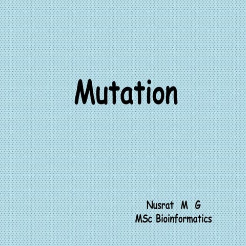 Mutation