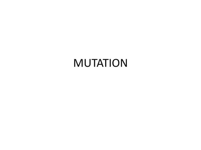 Mutation