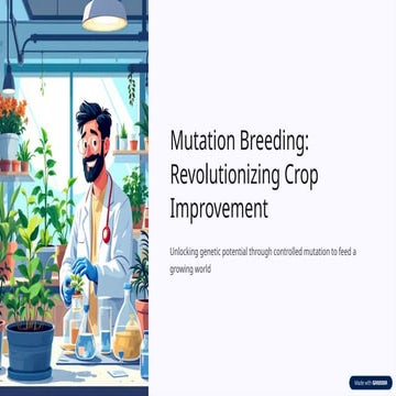 Mutation Breeding: Revolutionizing Crop Improvement for Global Food ...