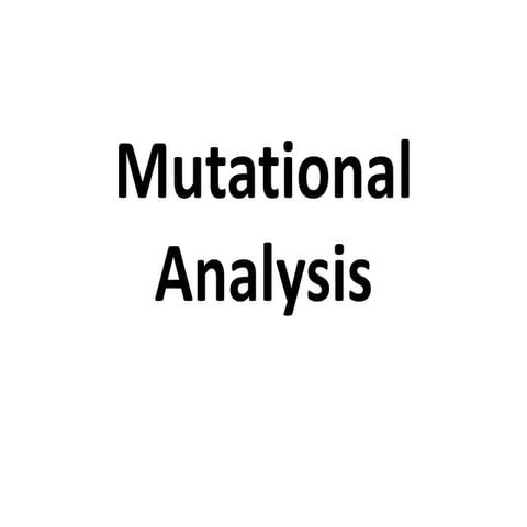 Mutational analysis