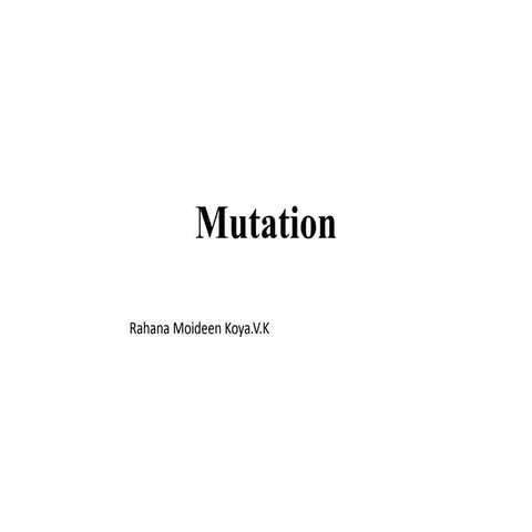 Mutation bsc