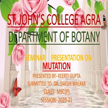  Mutation ppt - all types of mutation - gene mutation chromosome mutation in detail