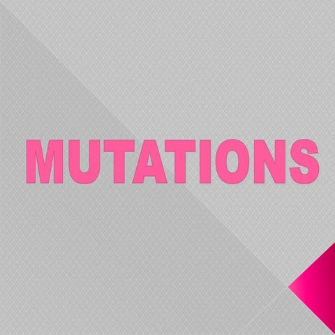 Mutations powerpoint