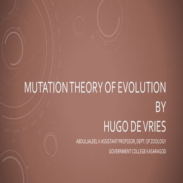 Mutation theory | PPT
