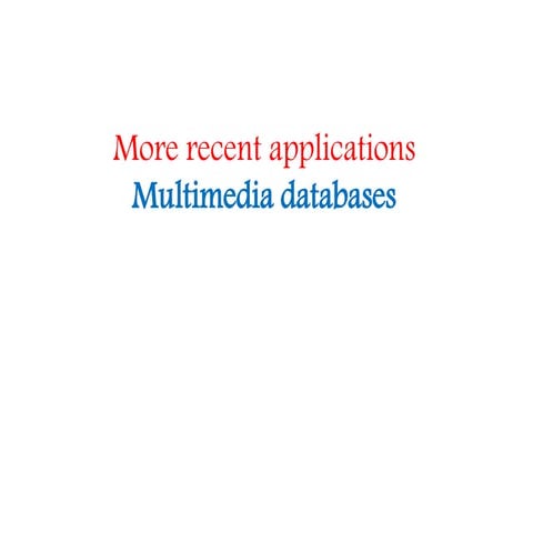 Mutimedia databases