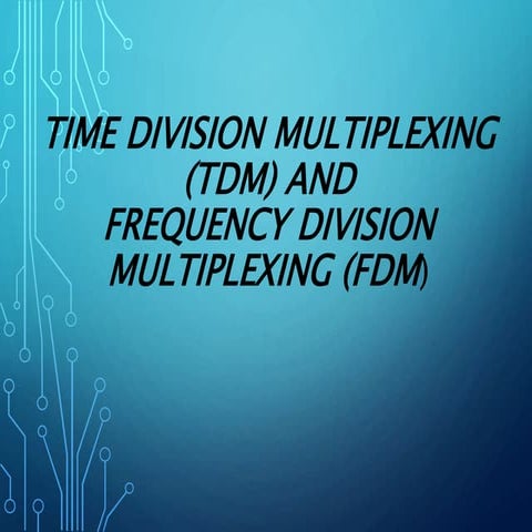 Multiplexing & DE Multiplexing( Time Division Multiplexing(TDM) & Frequency Division Multiplexing(FDM))