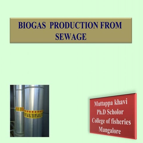 biogas production from waste