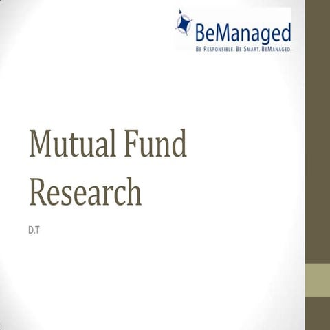 Mutual fund research 1 attempt