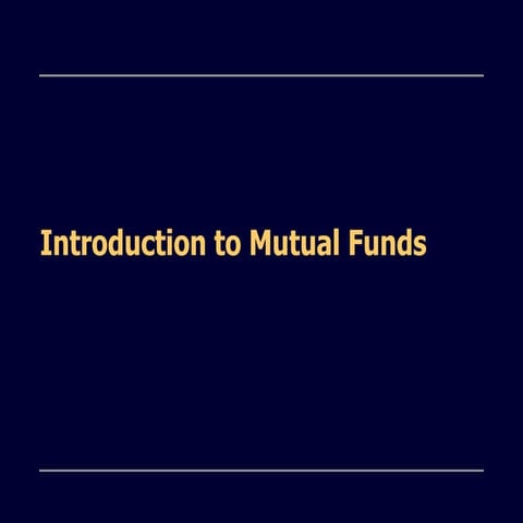 Mutual Funds