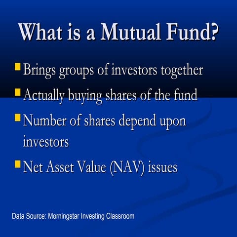 Mutual funds
