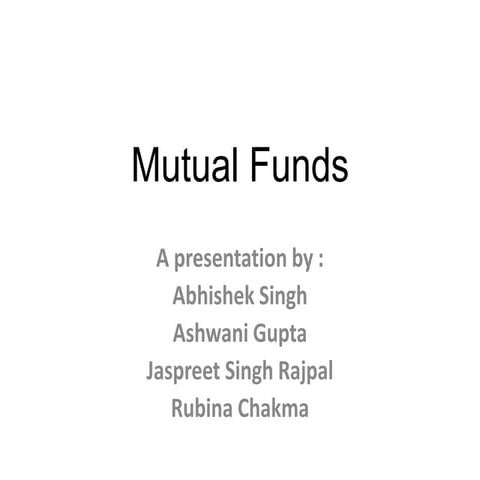 Mutual funds