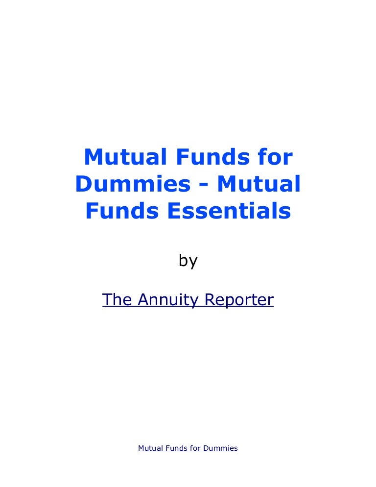 Mutual Funds For Dummies