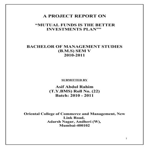 Mutual funds is the better investments plan