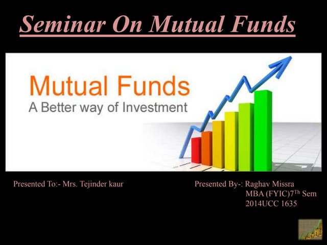 Mutual fund ppt