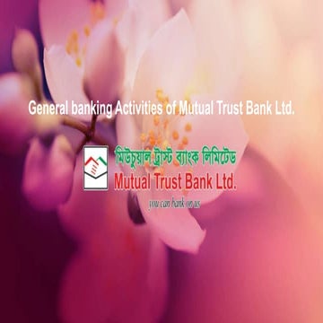 Mutual trust bank general banking