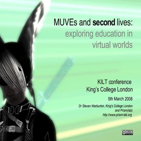 MUVEs and second lives: exploring education in second life