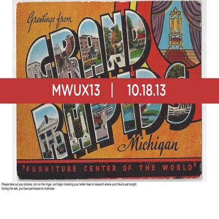 Dude. Who Stole My Community? MWUX-13