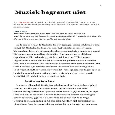 Muziek begrenst niet   jan raes - ds