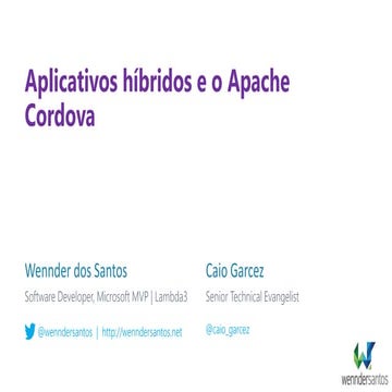 Aplicativos híbridos e o Apache Cordova