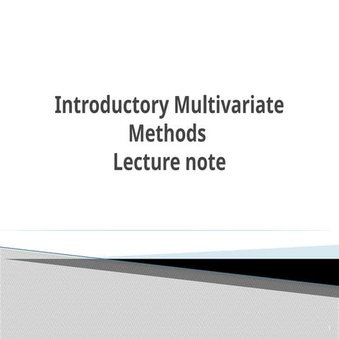 Multivariate Analysis (Chapter one).pptx