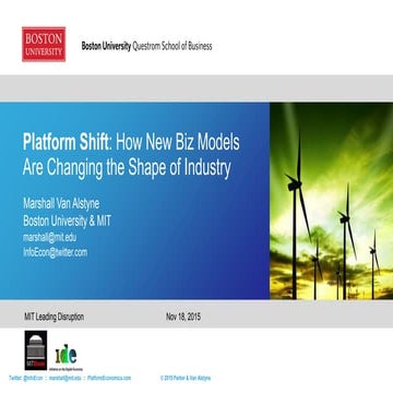 Platforms: How Change in Industry is Driving Change in Strategy