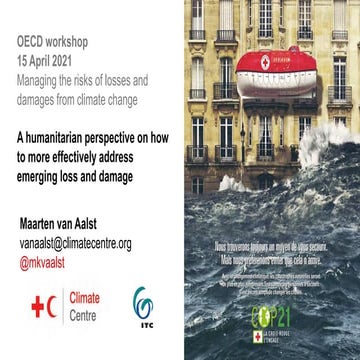 OECD Workshop “Approaches to reducing and managing the risk of losses and dam...