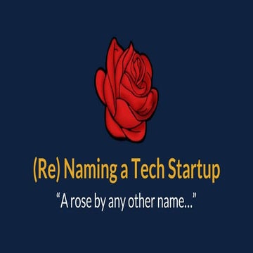 Kimberly Hansen of Signl.fm presents renaming a tech startup