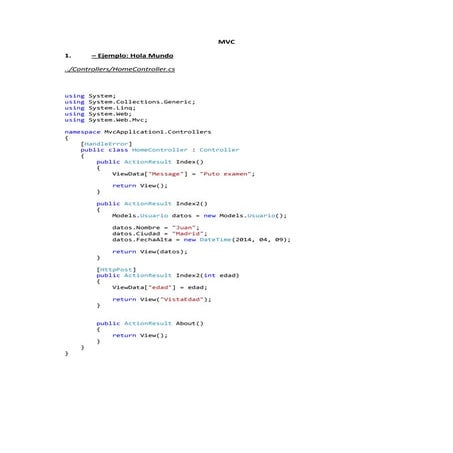 Modelo vista controlador