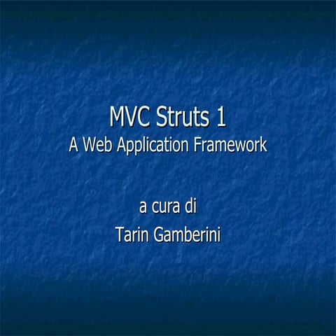 MVC and Struts 1 | PPT