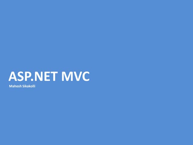 ASP.MVC Training