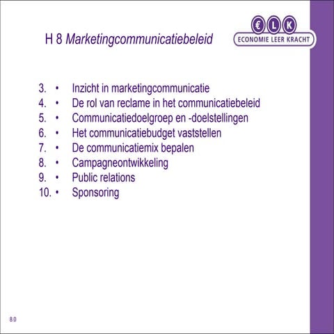 Mverhagehfdstk 8 Communicatie