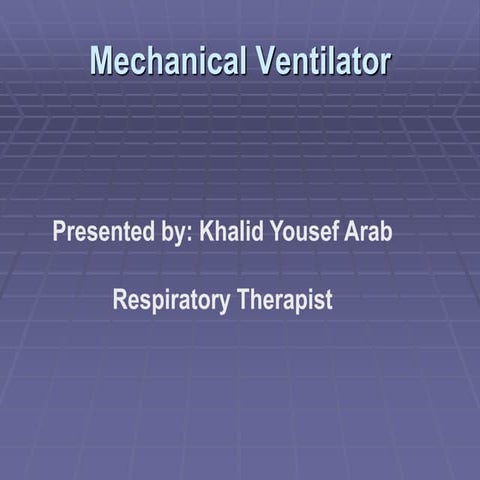 Mechanical Ventilator